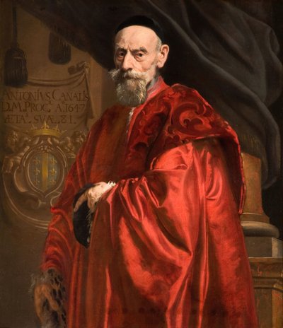 Portret van Antonio Canal door Daniel van den Dyck