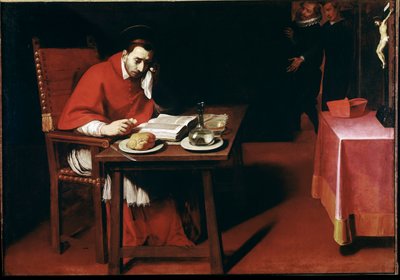 Weergave van Charles Borromeo, jong door Daniele Crespi