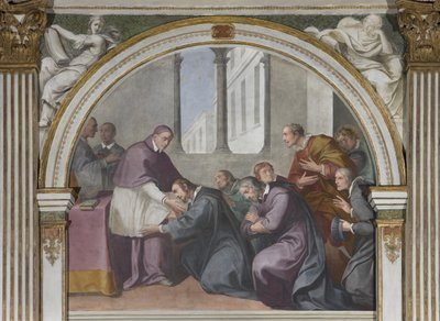 Heilige Hugo en Heilige Bruno en zijn metgezellen, 1629 door Daniele Crespi