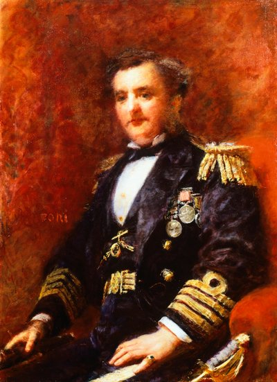 Portret van admiraal Mervyn Medlycott door Danielle Ranzoni