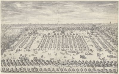 Kampement bij Den Haag, 1742 door Daniël Marot (II)