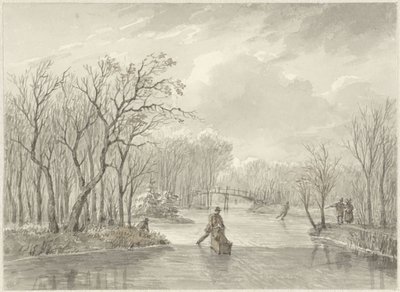 Wintergezicht door Daniël van Oosterhoudt