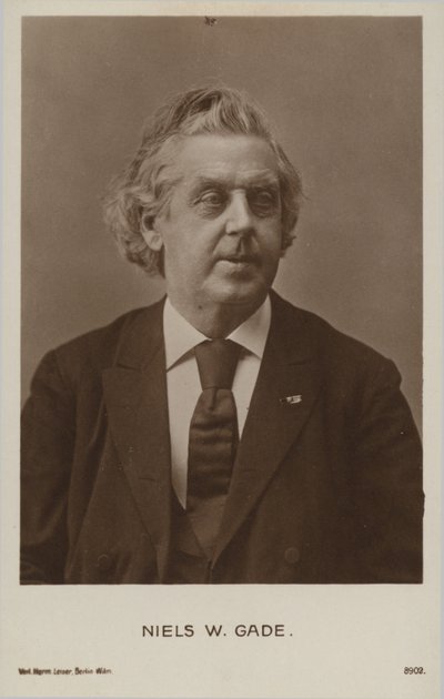 Niels Wilhelm Gade, Deense componist, dirigent, violist, organist en leraar (1817-1890) door Danish Photographer