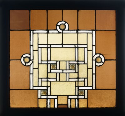Een glas-in-loodraam voor het Chicago Auditorium, ca. 1886-1889 door Dankmar Adler