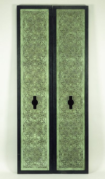 Twee Liftpanelen, 1894-1895 door Dankmar Adler