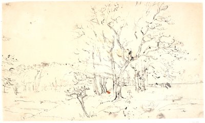 Landschap met bomen door Dankvart Dreyer