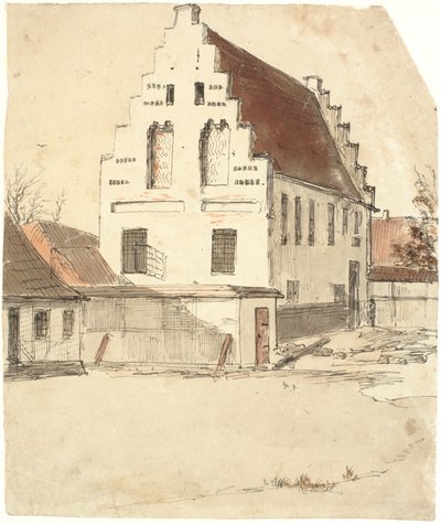 De grafkapel bij de Onze-Lieve-Vrouwekerk in Odense door Dankvart Dreyer