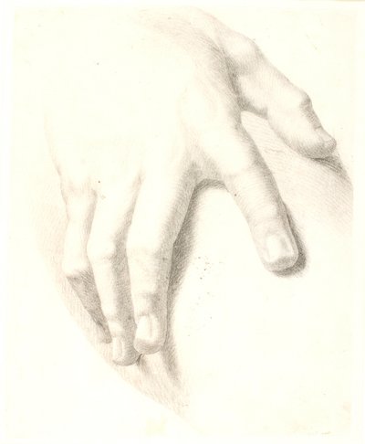 Studie van een hand door Dankvart Dreyer