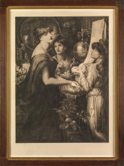 La Bella Mano door Dante Gabriel (after) Rossetti