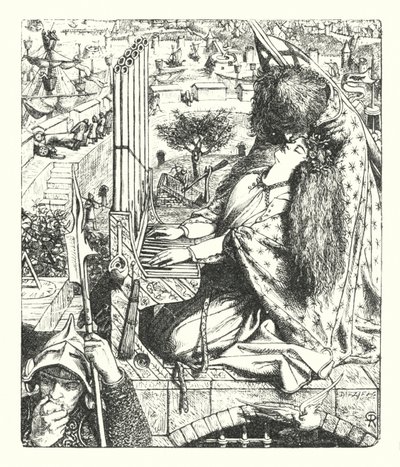 Het Paleis van Kunst door Dante Gabriel (after) Rossetti