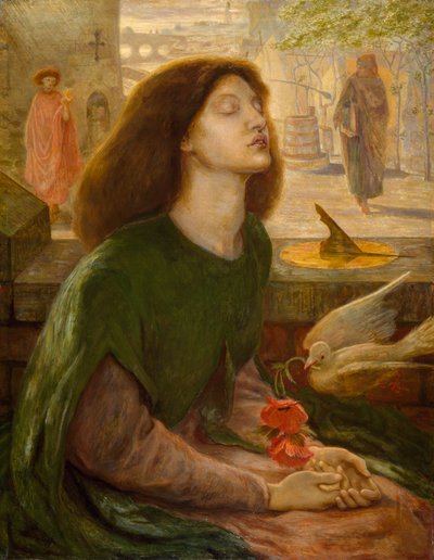 Beata Beatrix, 1862 door Dante Gabriel Charles Rossetti
