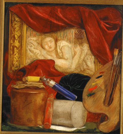 Flessen door Dante Gabriel Charles Rossetti