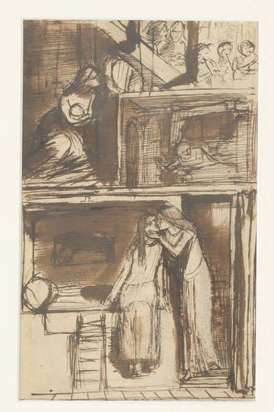Fair Annie - Illustratie bij een Ballade door Dante Gabriel Charles Rossetti
