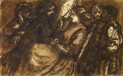 Giorgione Schilderij, c.1853 door Dante Gabriel Charles Rossetti