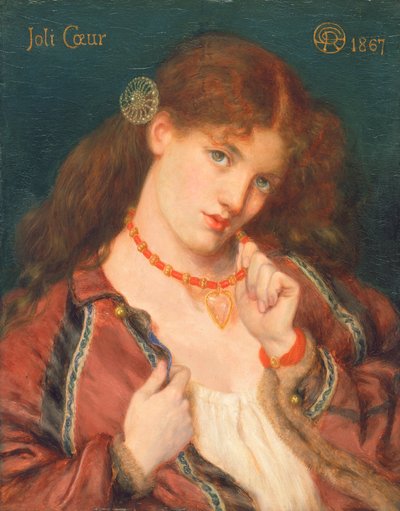 Joli Coeur door Dante Gabriel Charles Rossetti