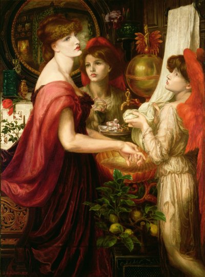 La Bella Mano door Dante Gabriel Charles Rossetti