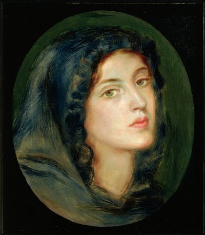Miss Burton door Dante Gabriel Charles Rossetti
