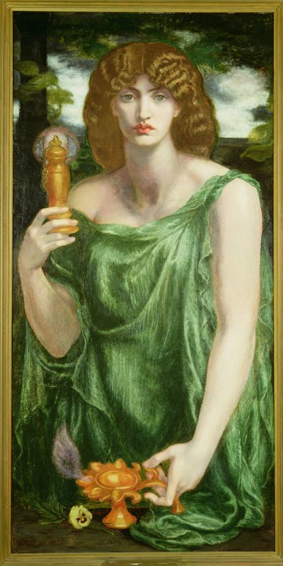 Mnesmosyne door Dante Gabriel Charles Rossetti