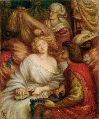 Ochtendmuziek door Dante Gabriel Charles Rossetti