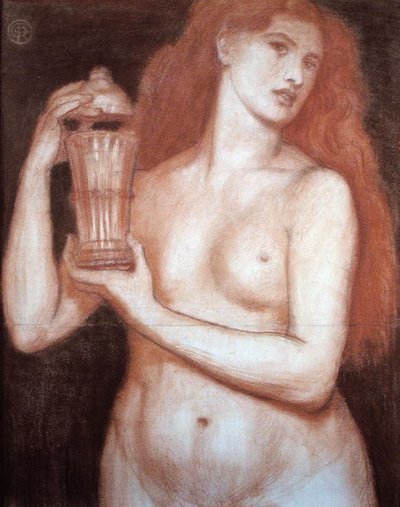 Pandora door Dante Gabriel Charles Rossetti