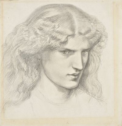 Portret van Annie Miller, 1860s door Dante Gabriel Charles Rossetti
