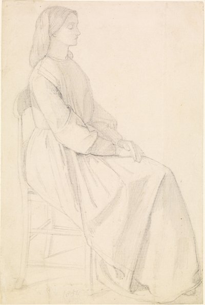 Portret van Elizabeth Siddal door Dante Gabriel Charles Rossetti