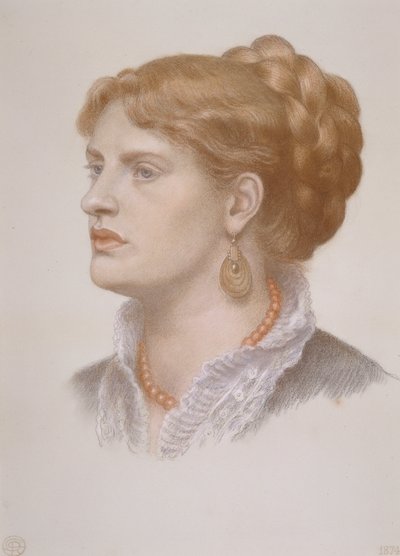 Portret van Fanny Cornforth door Dante Gabriel Charles Rossetti