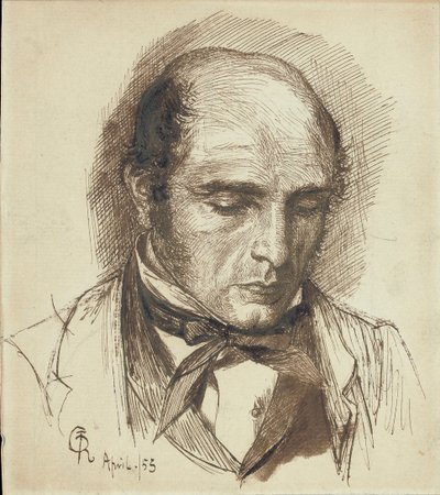 Portret van Henry Polidori, 1953 door Dante Gabriel Charles Rossetti