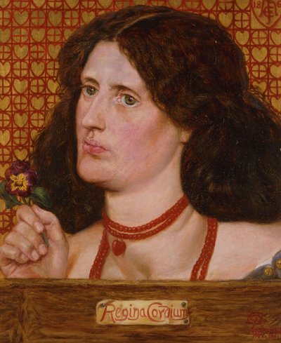 Regina Cordium - Portret van Ellen Heaton, 1861 door Dante Gabriel Charles Rossetti