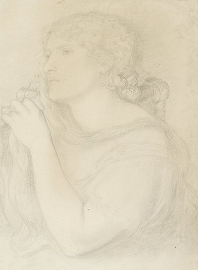 Studie van Fanny Cornforth, 1863 door Dante Gabriel Charles Rossetti