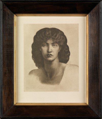 Studie van Jane Morris voor Astarte Syriaca door Dante Gabriel Charles Rossetti