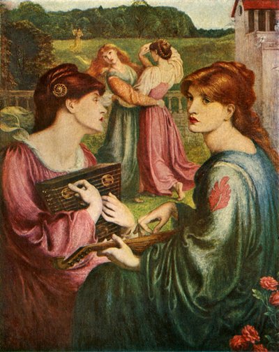De Bower Meadow, 1850-1872 door Dante Gabriel Charles Rossetti