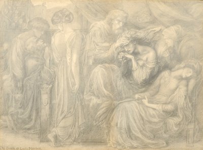 De Dood van Lady Macbeth, ca. 1875 door Dante Gabriel Charles Rossetti