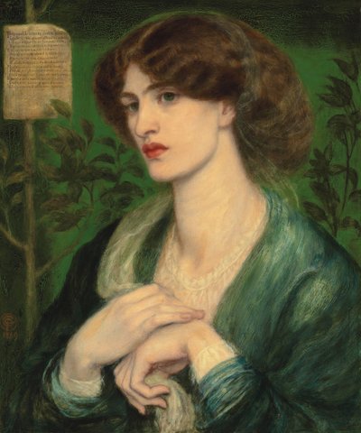 De Begroeting van Beatrice door Dante Gabriel Charles Rossetti