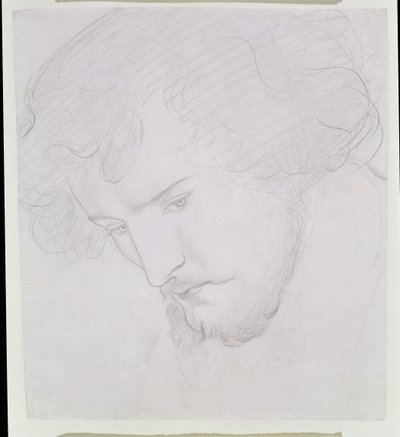 Het Zaad van David - Studie voor David, 1859-1862 door Dante Gabriel Charles Rossetti