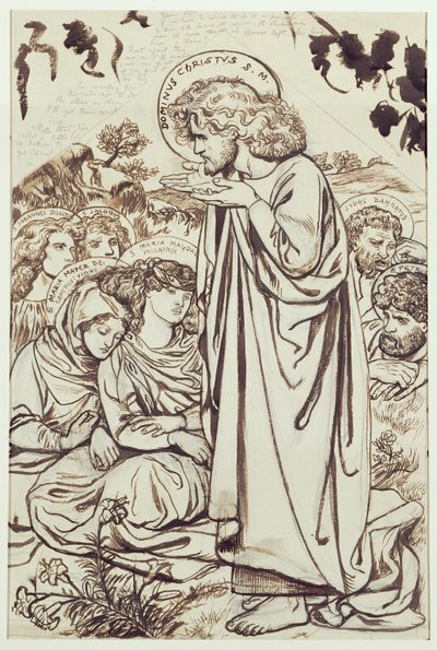 De Bergrede door Dante Gabriel Charles Rossetti