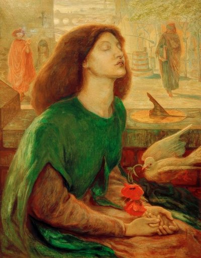 Beata Beatrix door Dante Gabriel Charles Rossetti