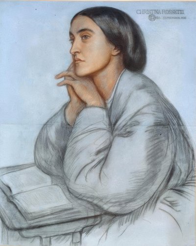 Christina Rossetti door Dante Gabriel Charles Rossetti