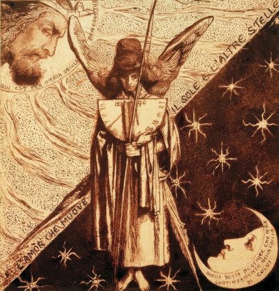 Dantis Amor door Dante Gabriel Charles Rossetti