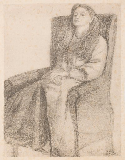 Elizabeth Siddal door Dante Gabriel Rossetti