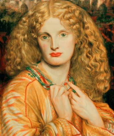 Helena van Troje door Dante Gabriel Charles Rossetti