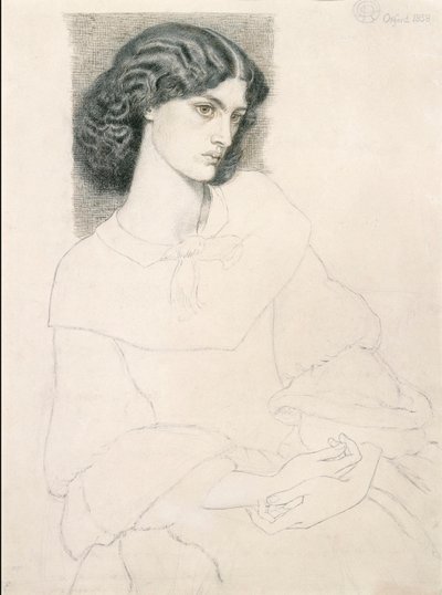 Jane Burden (1840-1914) door Dante Gabriel Rossetti