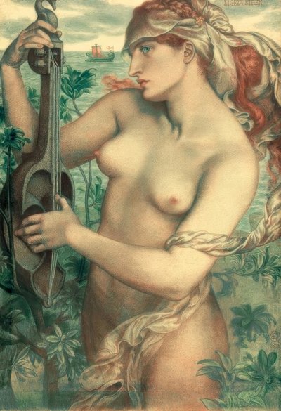 Ligeia Sirene door Dante Gabriel Charles Rossetti