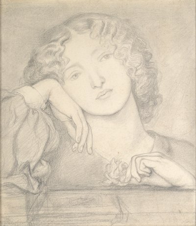 Monna Rosa, ca. 1860s door Dante Gabriel Rossetti