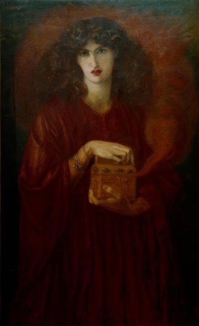 Pandora door Dante Gabriel Charles Rossetti
