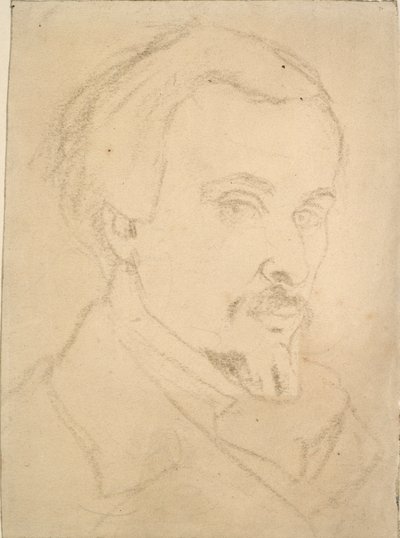 Zelfportret door Dante Gabriel Rossetti