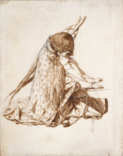 St. Cecilia, ca. 1850s door Dante Gabriel Rossetti