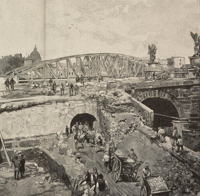 Werk aan de Ponte Sant