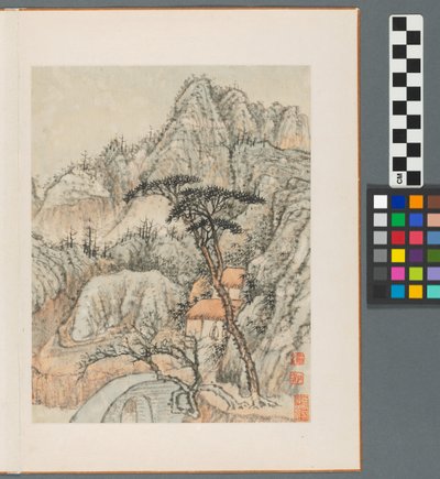 Herinneringen aan de Qinhuai Rivier, Qing Dynastie door Daoji Shitao