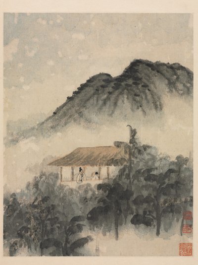 Herinneringen aan de Qinhuai-rivier, Qing-dynastie door Daoji Shitao